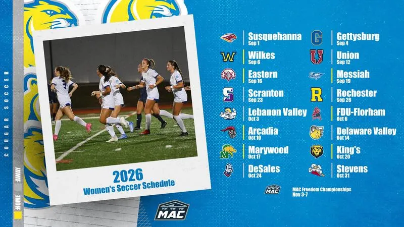 Misericordia Women's Soccer Releases 2026 Schedule