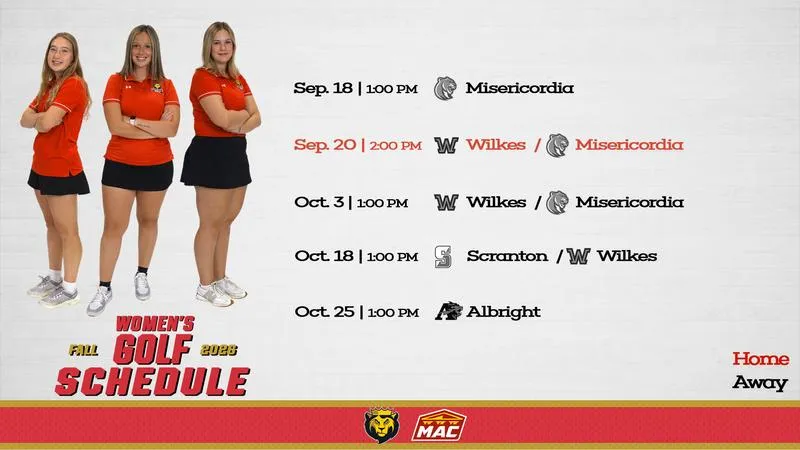 Spencer Reveals Women's Golf 2026 Fall Schedule