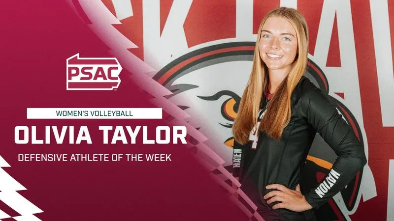 WVB: Taylor tabbed PSAC East Defensive Athlete of the Week
