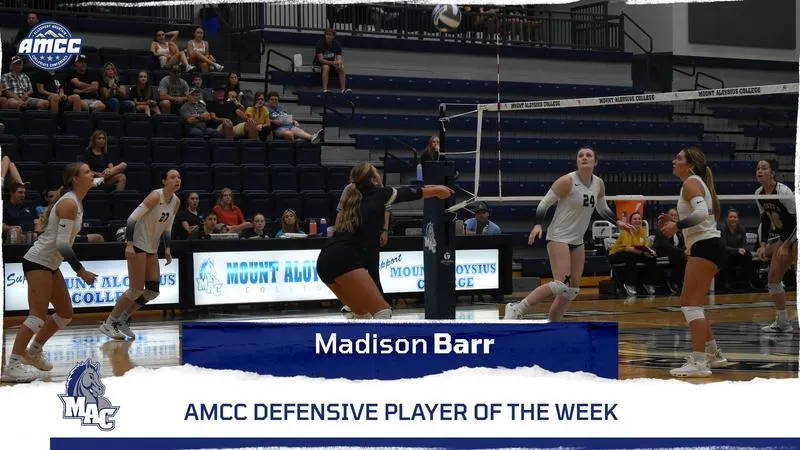 Madison Barr Earns AMCC Defensive Player of the Week Honors After 1,000-Dig Milestone