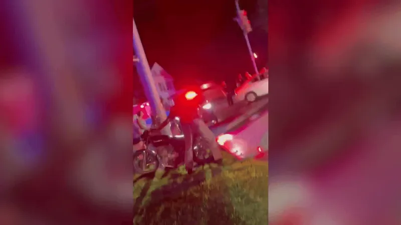Hyundai rear ends motorcyclist at red light in Lancaster County, two injured: police