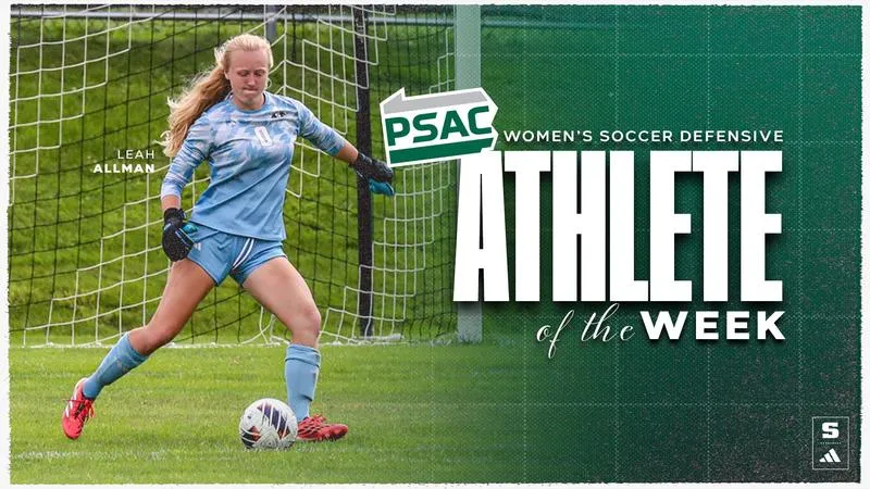 Allman earns PSAC West Defensive Athlete of the Week