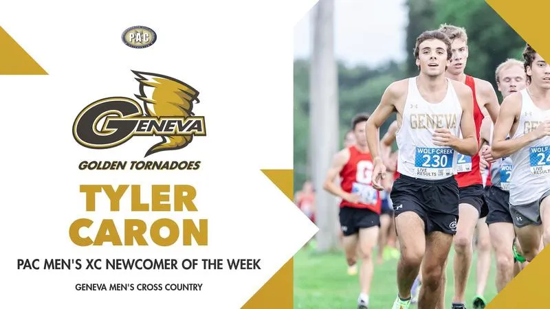 Caron Named PAC Men's Cross Country Newcomer of the Week