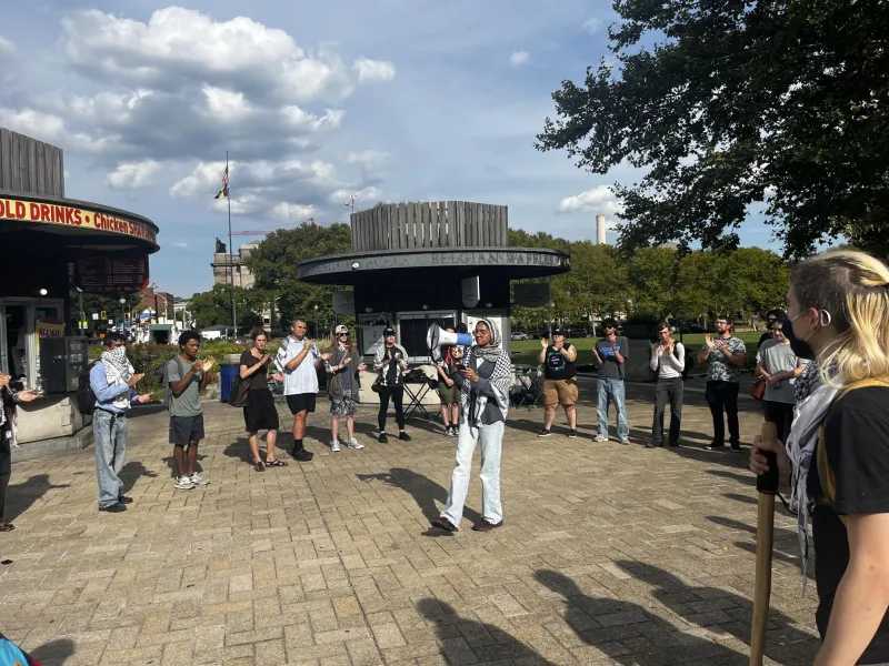 'A direct offense to the freedoms of boycotts': Pro-Palestine protesters rally against bill that would limit colleges from boycotting Israel