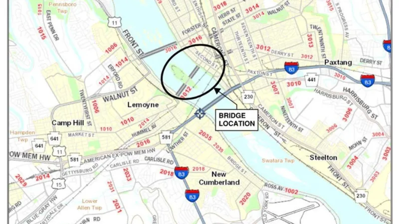 Bridge inspection planned for Market Street Bridge will force Harrisburg road closure