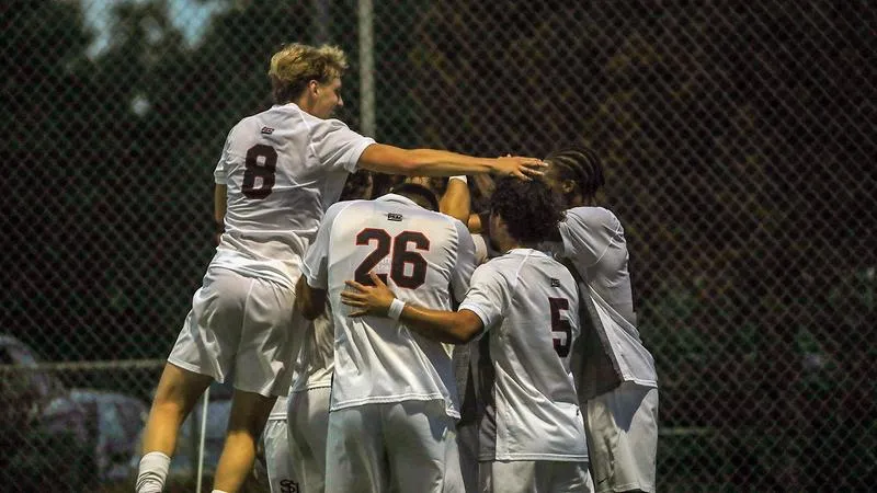 RECAP: Torrid first half propels Men's Soccer to 3-1 victory over Bloomsburg