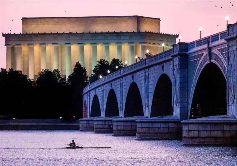 A new museum opens under the Lincoln Memorial in Washington, D.C.