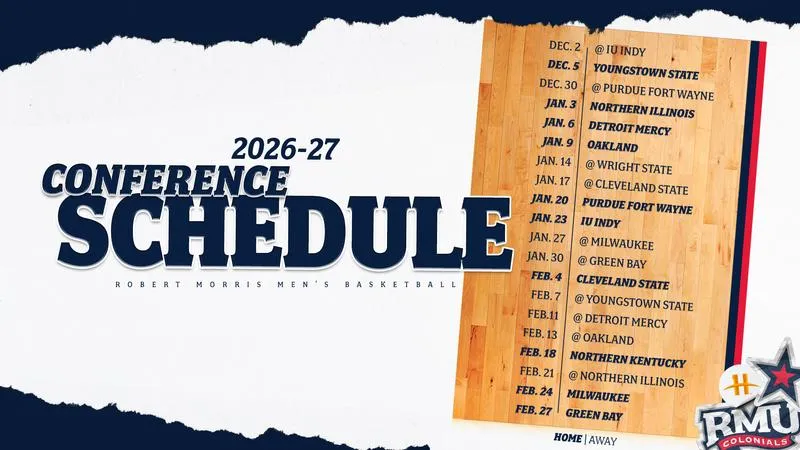 RMU Men's Basketball Announces 2026-27 Horizon League Schedule