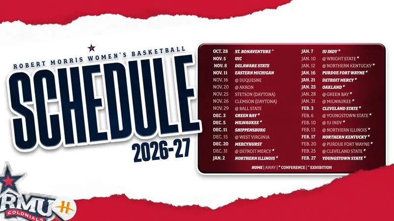 RMU Women's Basketball Unveils 2026-27 Slate