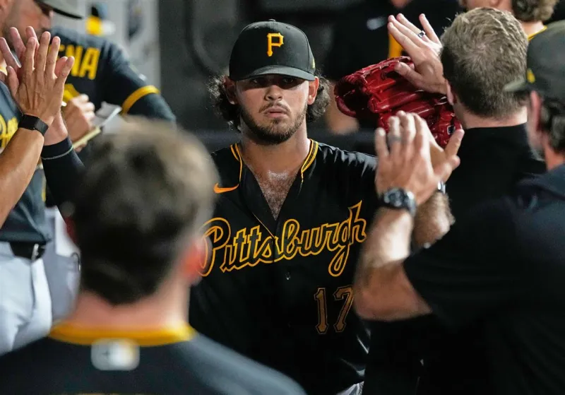 Jared Jones takes a no-hitter into the seventh inning and the Pirates get back over .500 with a rare road sweep