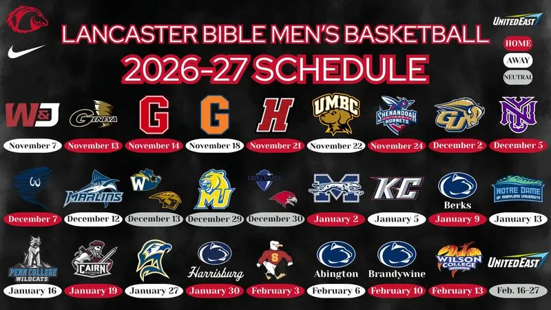 Men's Basketball Schedule Set for 2026-27