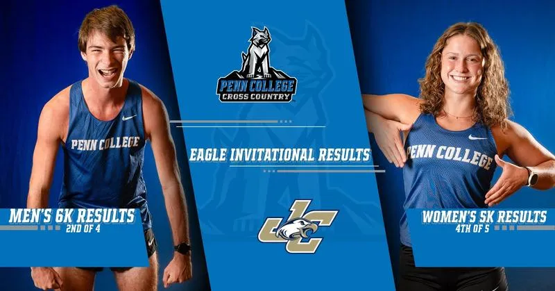 Penn College XC Men Second; Women Fourth at Eagle Invite