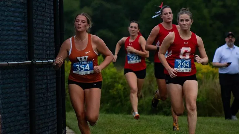 Women's cross crountry runs in Bethany Invitational