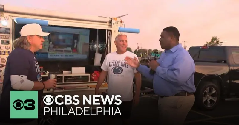 These fans arrived at 6 a.m. to tailgate Penn State-Temple football game. Check out their setup