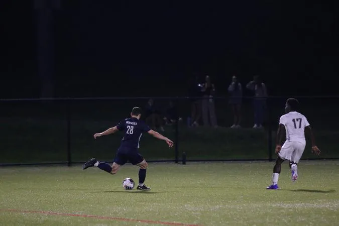 Mounties Outshoot Westminster in Road Loss