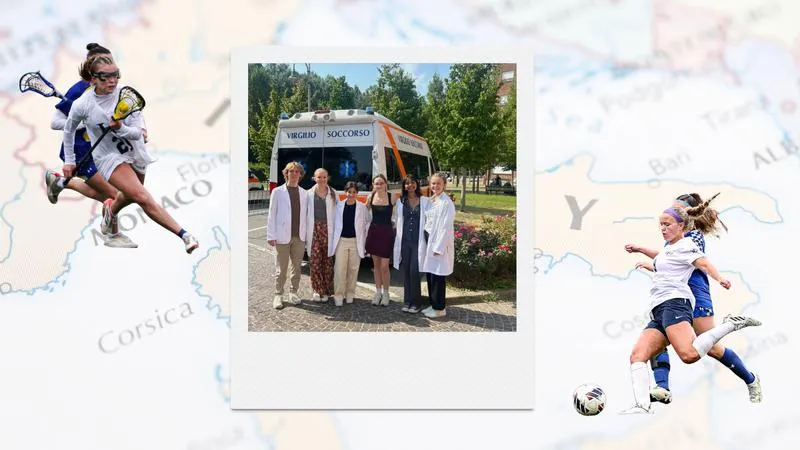 Two-Sport Athlete Shadows Doctors in Italy, Works Toward Future Career