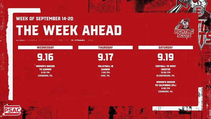 The Week Ahead in Edinboro Athletics