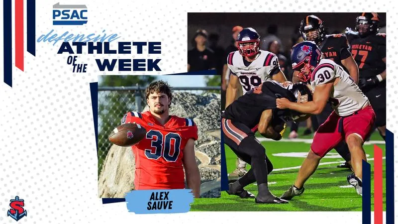 Alex Sauve named PSAC Eastern Division Football Defensive Athlete of the Week