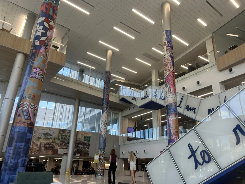 'It brings more liveliness to the building': Students praise new art installation in Hillman Library