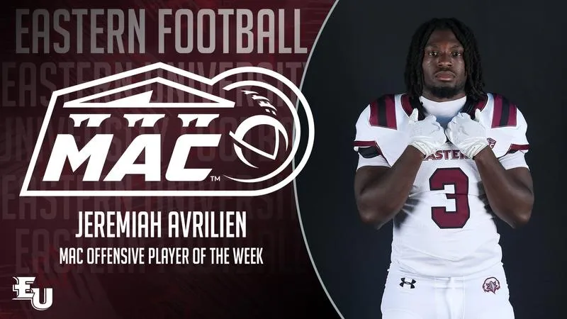 Avrilien Earns MAC Football Offensive POTW Honor