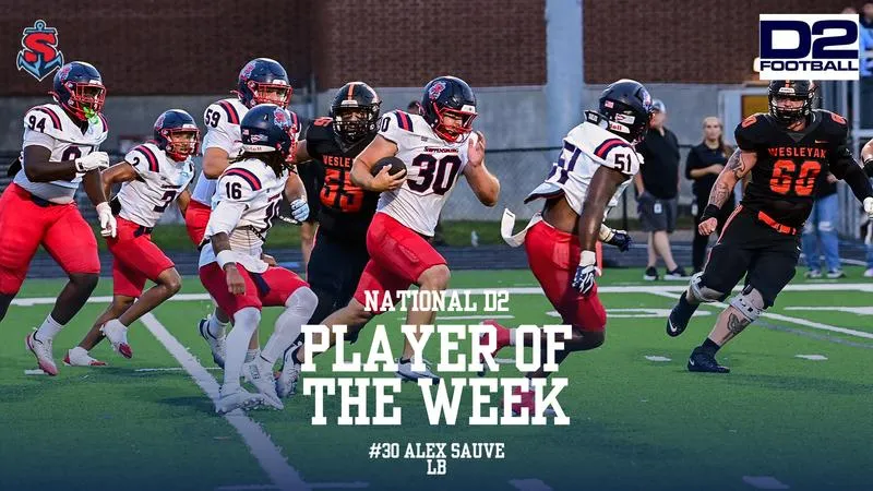 Alex Sauve named D2Football.com National Defensive Player of the Week