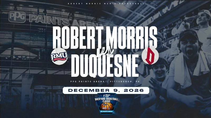 Colonials to Battle Duquesne at PPG Paints Arena in Hope Gas Backyard Basketball Classic