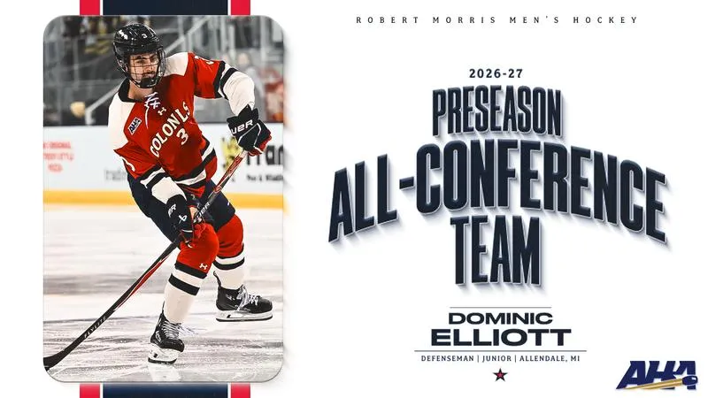 Elliott Named to AHA Preseason All-Conference Team