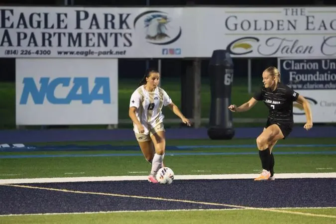 Soccer Falls on Road at Slippery Rock