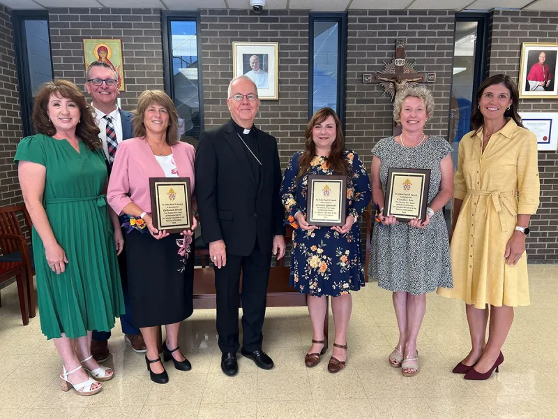 Three longtime Catholic educators honored for 25 years of service