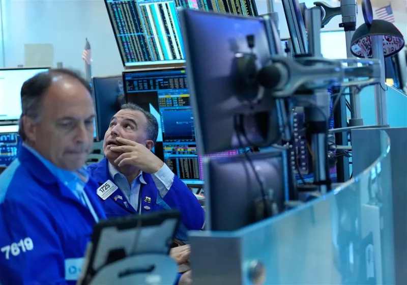 U.S. stocks jump after oil prices fall and pressure from the bond market eases