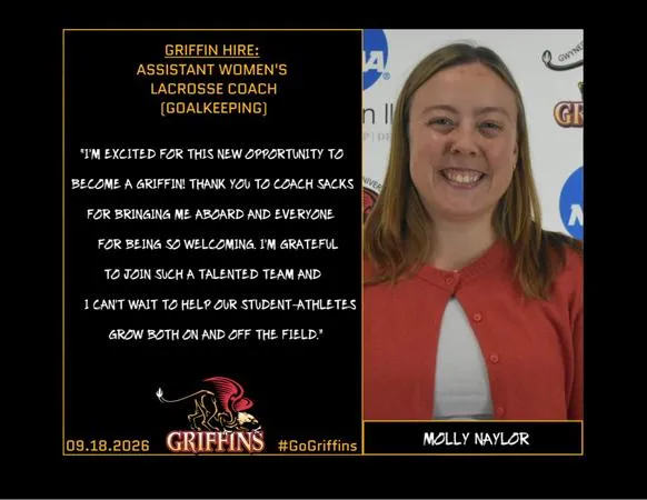 Coach Sacks Welcomes Naylor As Assistant Women's Lacrosse Coach