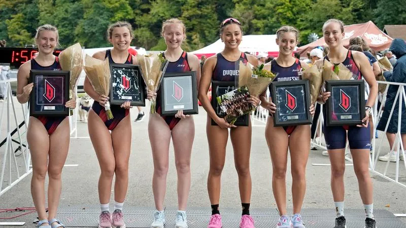 Triathlon Celebrates First Senior Day; Ermolova Wins Duquesne Invitational