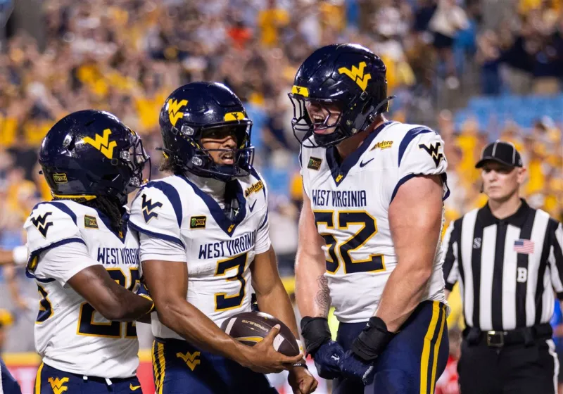 West Virginia beats No. 25 Virginia 38-27 in the Duke's Mayo Classic