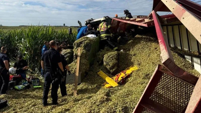 1 injured after tractor crash in Lebanon County