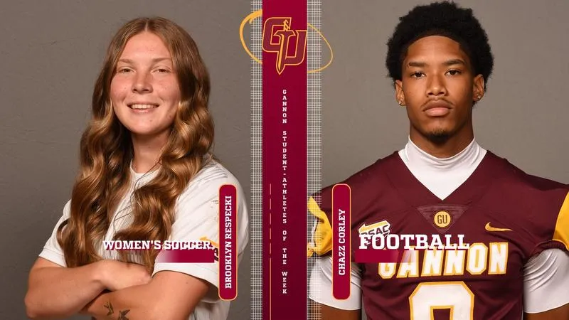 Respecki, Corley Named Gannon Athletes of the Week