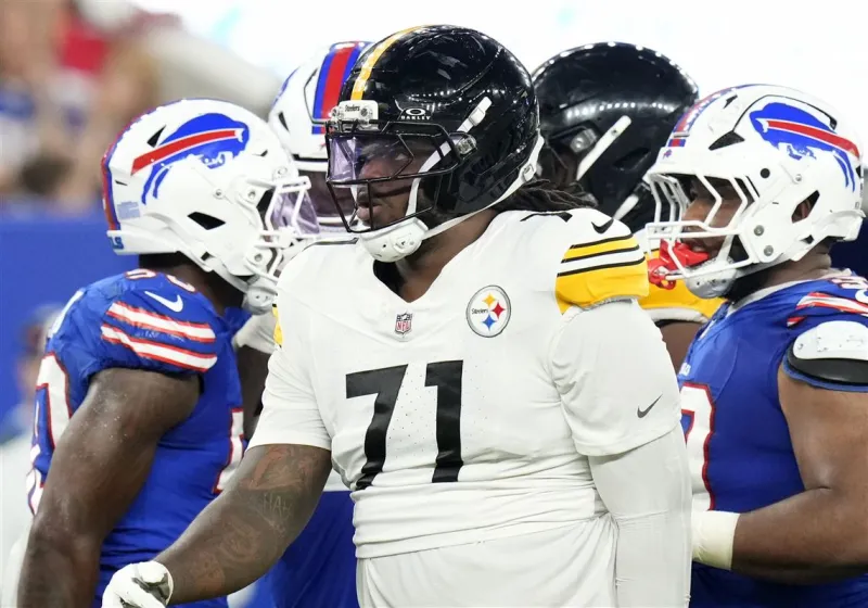 The Steelers are contemplating changes on the offensive line after Sunday's ugly showing