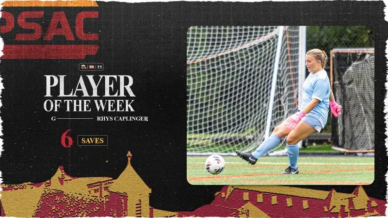 Caplinger Named PSAC West Defensive Athlete of the Week