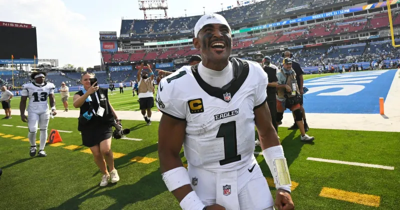 Jalen Hurts on Jeffery Simmons' comments after Eagles' win over Titans: "I heard it"