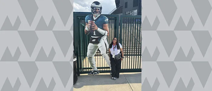 Alumna Channeling Media Versatility in roles with 76ers, Eagles