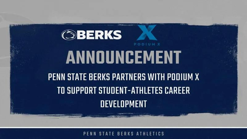 Penn State Berks Partners with Podium X; Supporting Student-Athlete Career Development
