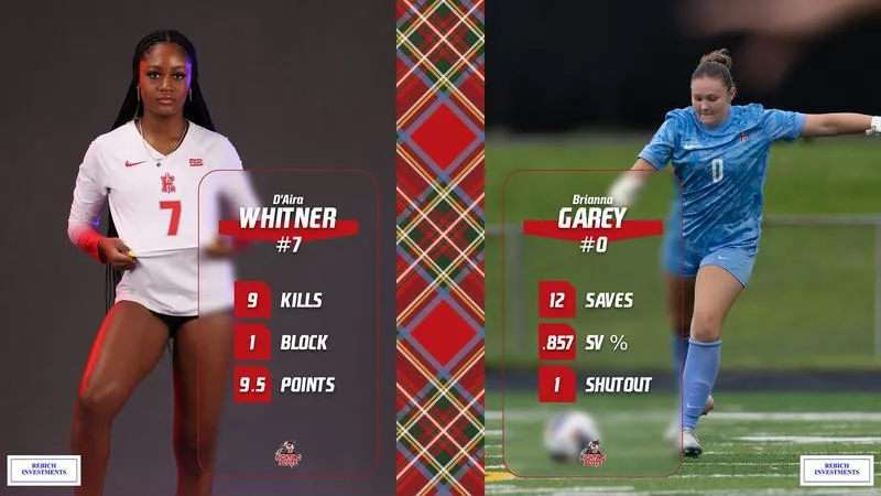 Garey and Whitner Named Rebich Investments Fighting Scots of the Week