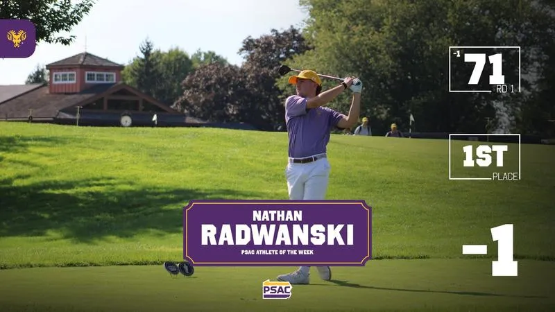 Radwanski Named PSAC Men's Golf Athlete of the Week