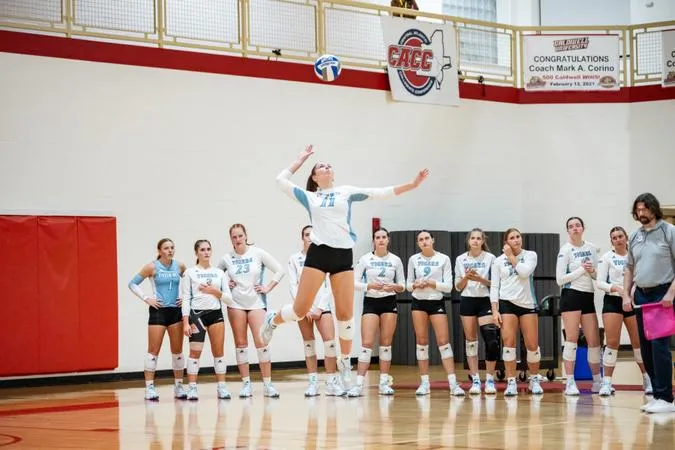 Volleyball Sets Program Record for Aces in Three Set Match in Sweep at Georgian Court