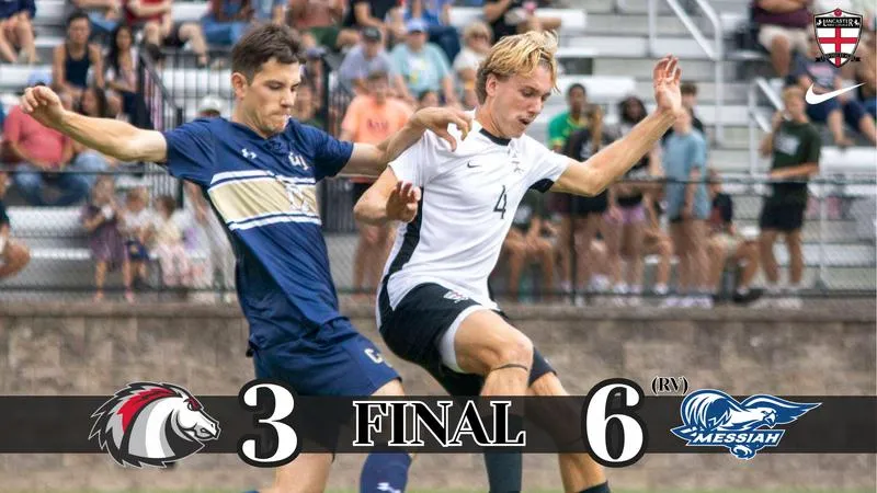 Men's Soccer Falls 6-3 in Battle with (RV) Messiah