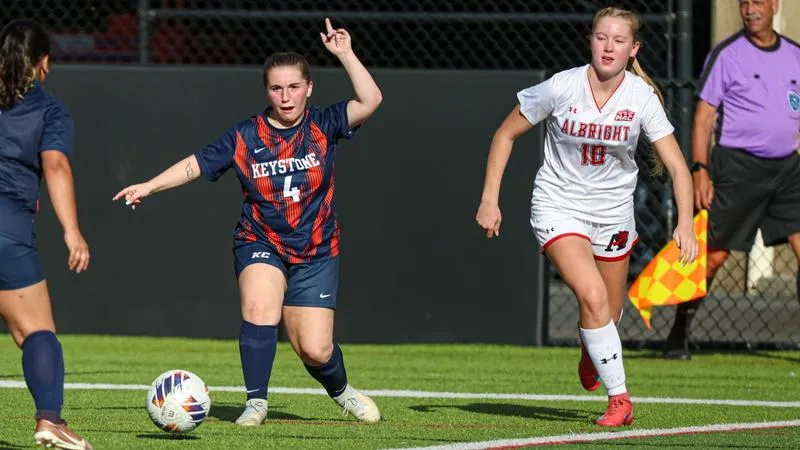 Women's Soccer Battles Albright