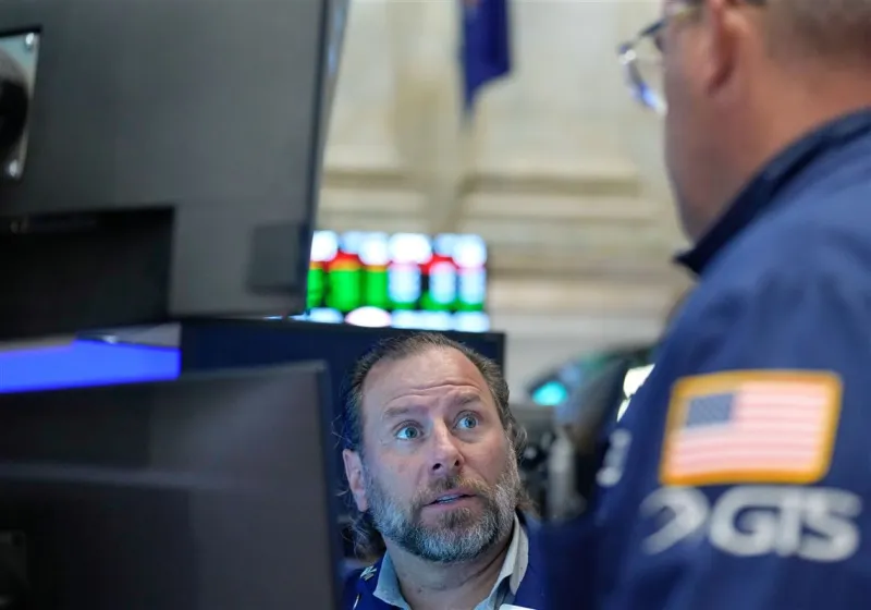 U.S. stocks are mixed after oil prices ease and bond yields rise