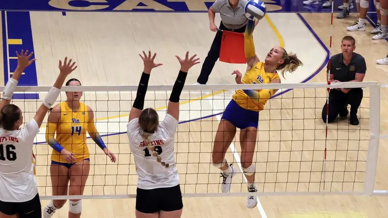 Volleyball Suffers Four-Set PSAC Loss to Clarion In Friday's Home Opener