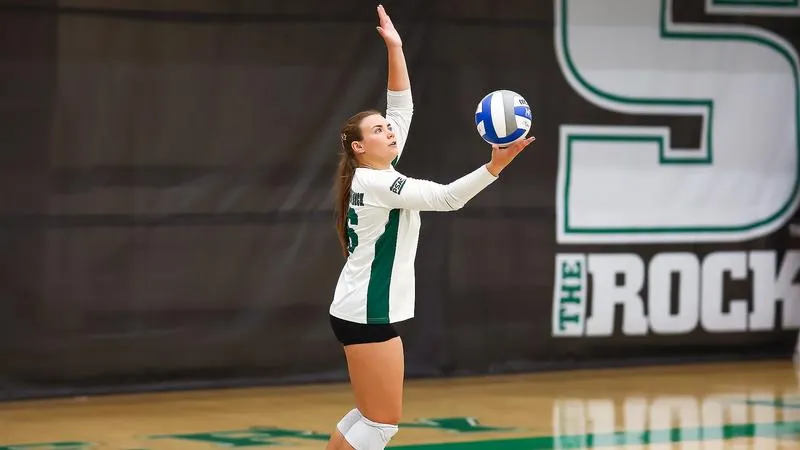 Rock falls to IUP in four sets