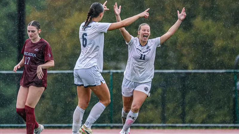 Second Half Surge Propels No. 8 Falcons in Rainy Battle Against Knights