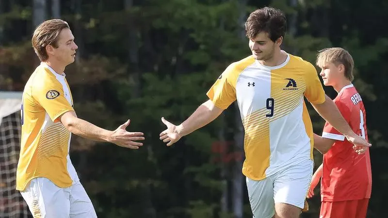 Men's Soccer Strikes Early in 7-2 Win Against Red Wolves